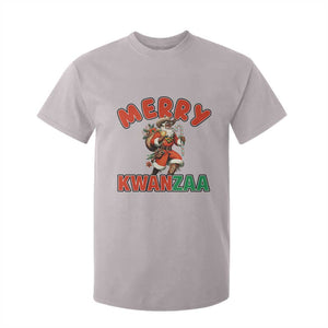 Merry Kwanzaa Cowboy Black Santa T Shirt For Kid African American Christmas Gift TS12 Ice Gray Print Your Wear