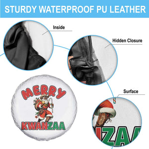 Merry Kwanzaa Cowboy Black Santa Spare Tire Cover African American Christmas Gift TS12 Print Your Wear