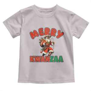 Merry Kwanzaa Cowboy Black Santa Toddler T Shirt African American Christmas Gift TS12 Ice Gray Print Your Wear