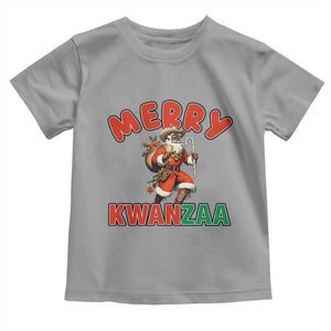 Merry Kwanzaa Cowboy Black Santa Toddler T Shirt African American Christmas Gift TS12 Sport Gray Print Your Wear