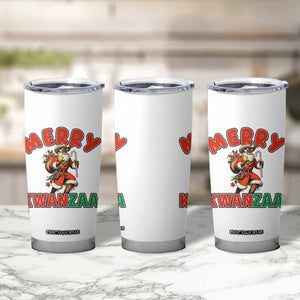 Merry Kwanzaa Cowboy Black Santa Tumbler Cup African American Christmas Gift TS12 Print Your Wear