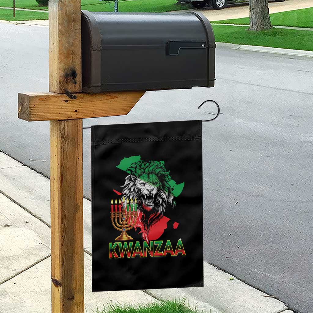 King Lion Of Africa Kwanzaa Map Garden Flag Heritage Pride Gift TS12 Print Your Wear