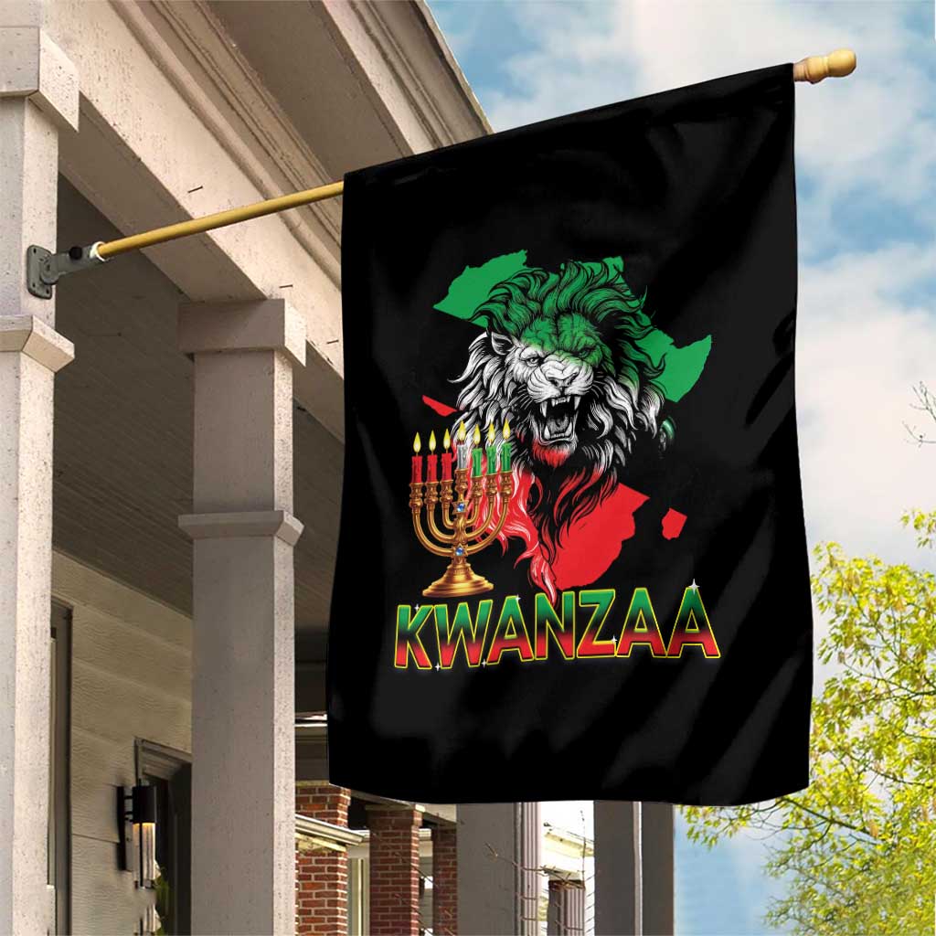 King Lion Of Africa Kwanzaa Map Garden Flag Heritage Pride Gift TS12 Print Your Wear