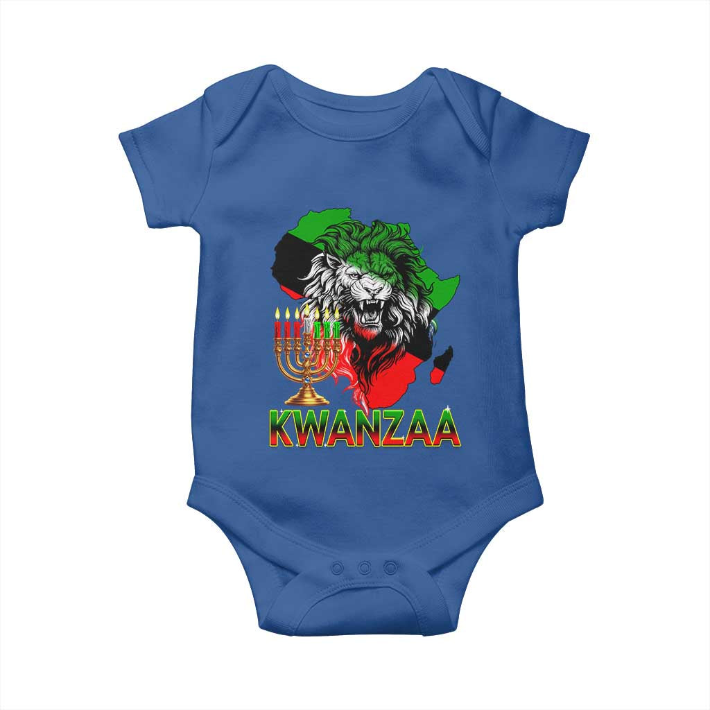 King Lion Of Africa Kwanzaa Map Baby Onesie Heritage Pride Gift TS12 Royal Blue Print Your Wear