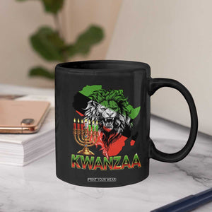 King Lion Of Africa Kwanzaa Map Coffee Mug Heritage Pride Gift TS12 Print Your Wear
