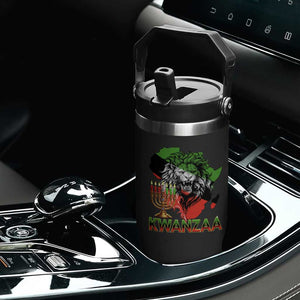 King Lion Of Africa Kwanzaa Map Flip Straw Tumbler Heritage Pride Gift TS12 Print Your Wear