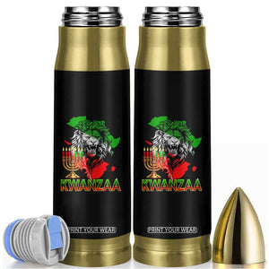 King Lion Of Africa Kwanzaa Map Bullet Tumbler Heritage Pride Gift TS12 Black Print Your Wear