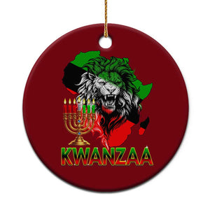 King Lion Of Africa Kwanzaa Map Ceramic Ornament Heritage Pride Gift TS12 1pc Red Print Your Wear
