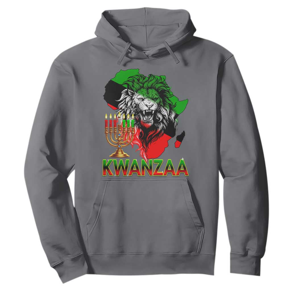 King Lion Of Africa Kwanzaa Map Hoodie Heritage Pride Gift TS12 Charcoal Print Your Wear