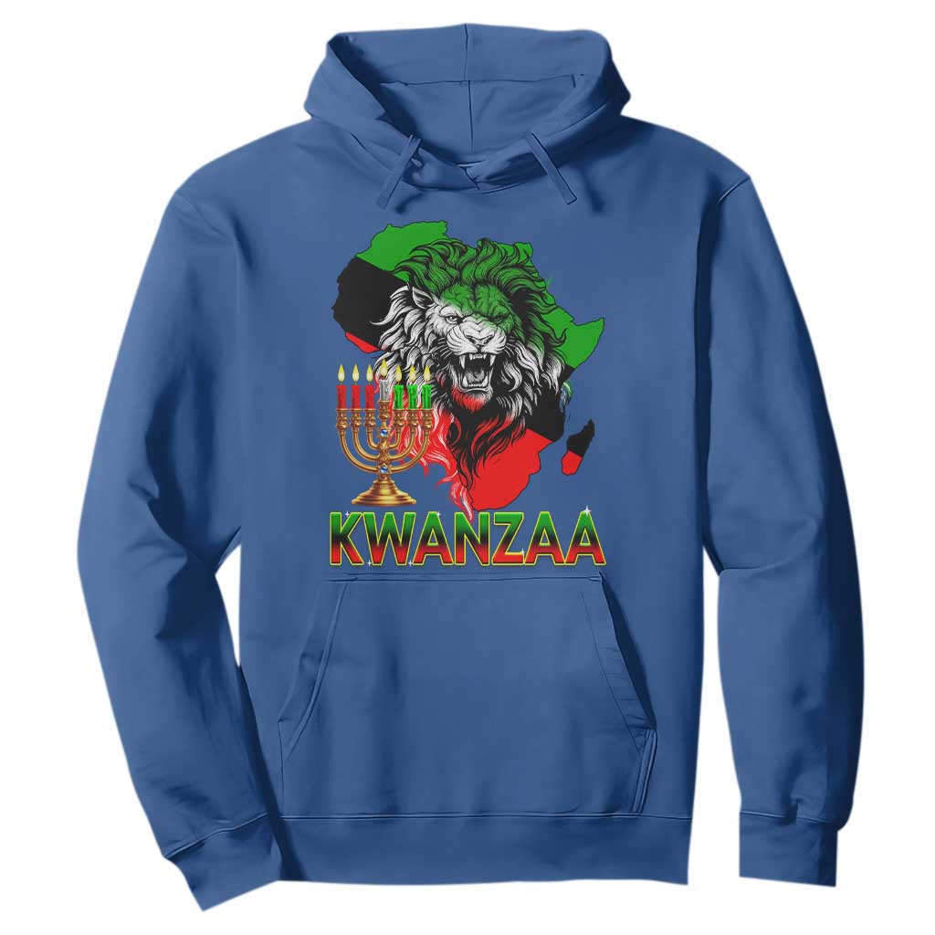 King Lion Of Africa Kwanzaa Map Hoodie Heritage Pride Gift TS12 Royal Blue Print Your Wear