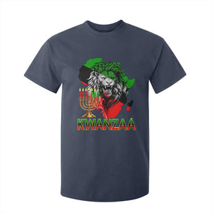 King Lion Of Africa Kwanzaa Map T Shirt For Kid Heritage Pride Gift TS12 Navy Print Your Wear