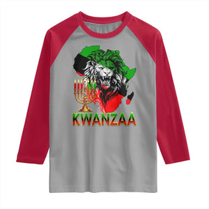 King Lion Of Africa Kwanzaa Map Raglan Shirt Heritage Pride Gift TS12 Sport Gray Red Print Your Wear