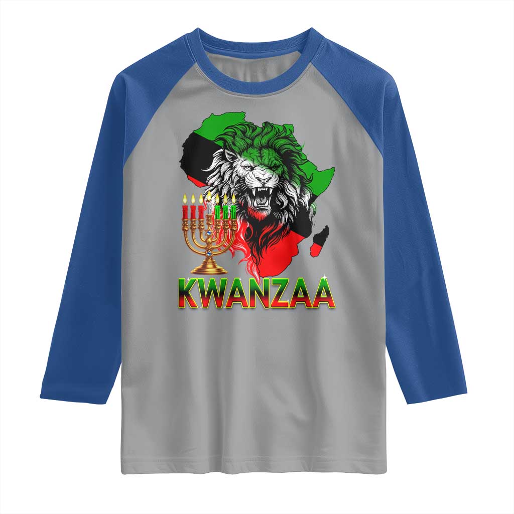 King Lion Of Africa Kwanzaa Map Raglan Shirt Heritage Pride Gift TS12 Sport Gray Royal Print Your Wear
