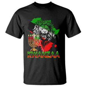 King Lion Of Africa Kwanzaa Map T Shirt Heritage Pride Gift TS12 Black Print Your Wear