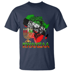 King Lion Of Africa Kwanzaa Map T Shirt Heritage Pride Gift TS12 Navy Print Your Wear