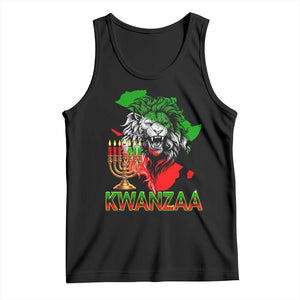 King Lion Of Africa Kwanzaa Map Tank Top Heritage Pride Gift TS12 Black Print Your Wear