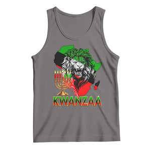 King Lion Of Africa Kwanzaa Map Tank Top Heritage Pride Gift TS12 Deep Heather Print Your Wear