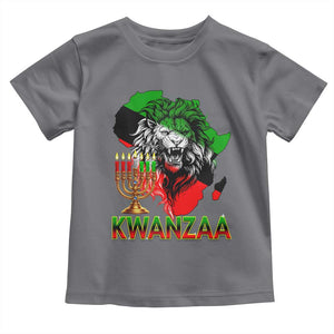 King Lion Of Africa Kwanzaa Map Toddler T Shirt Heritage Pride Gift TS12 Charcoal Print Your Wear