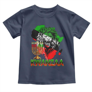 King Lion Of Africa Kwanzaa Map Toddler T Shirt Heritage Pride Gift TS12 Navy Print Your Wear
