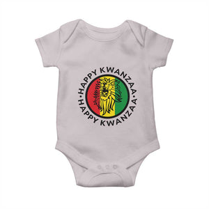 Happy Kwanzaa King Lion Of Africa Heritage Gift Baby Onesie TS12 Ice Gray Print Your Wear
