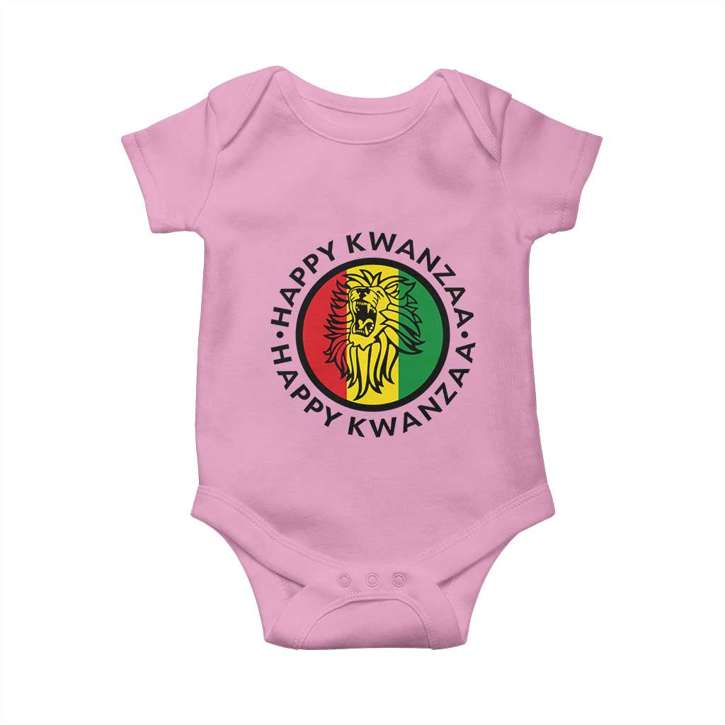 Happy Kwanzaa King Lion Of Africa Heritage Gift Baby Onesie TS12 Light Pink Print Your Wear