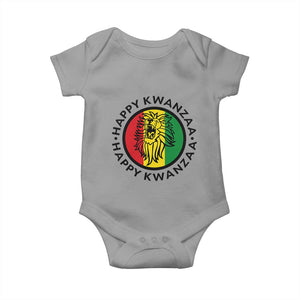Happy Kwanzaa King Lion Of Africa Heritage Gift Baby Onesie TS12 Sport Gray Print Your Wear