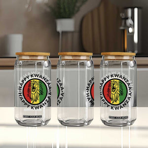 Happy Kwanzaa King Lion Of Africa Heritage Gift Glass Can TS12 Print Your Wear