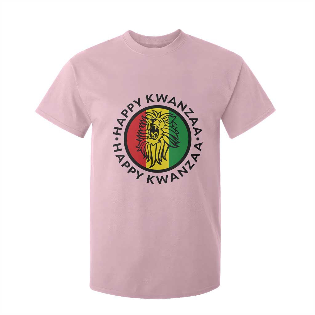 Happy Kwanzaa King Lion Of Africa Heritage Gift T Shirt For Kid TS12 Light Pink Print Your Wear