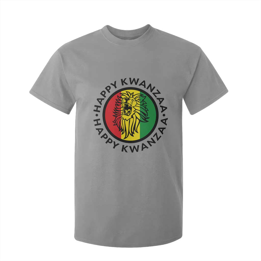 Happy Kwanzaa King Lion Of Africa Heritage Gift T Shirt For Kid TS12 Sport Gray Print Your Wear