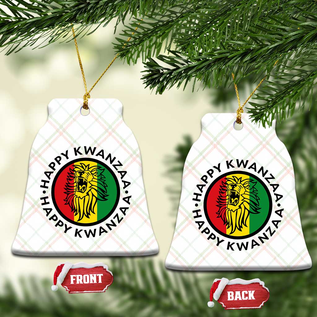 Happy Kwanzaa King Lion Of Africa Heritage Gift Ceramic Ornament TS12 Print Your Wear
