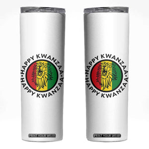 Happy Kwanzaa King Lion Of Africa Heritage Gift Skinny Tumbler TS12 White Print Your Wear