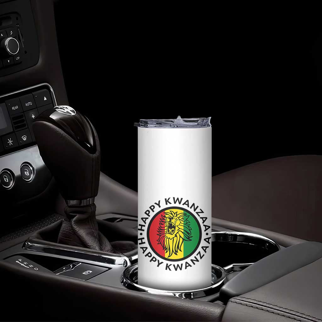 Happy Kwanzaa King Lion Of Africa Heritage Gift Skinny Tumbler TS12 Print Your Wear