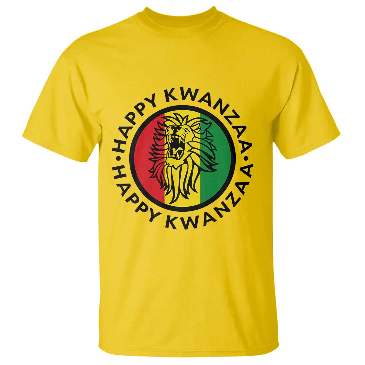 Happy Kwanzaa King Lion Of Africa Heritage Gift T Shirt TS12 Daisy Print Your Wear