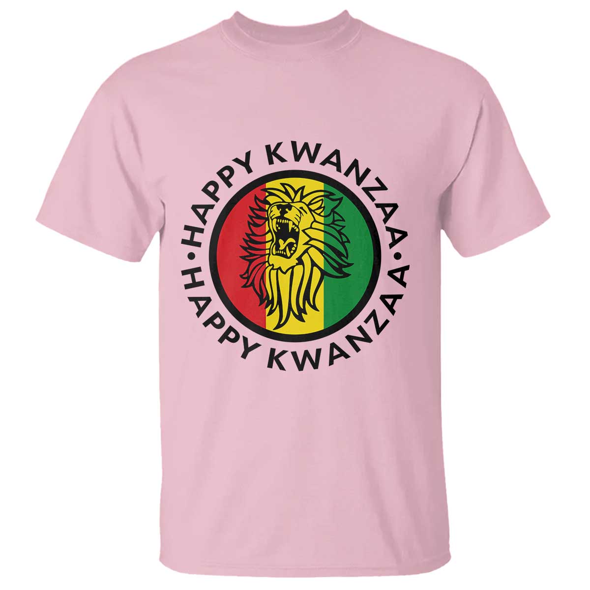 Happy Kwanzaa King Lion Of Africa Heritage Gift T Shirt TS12 Light Pink Print Your Wear