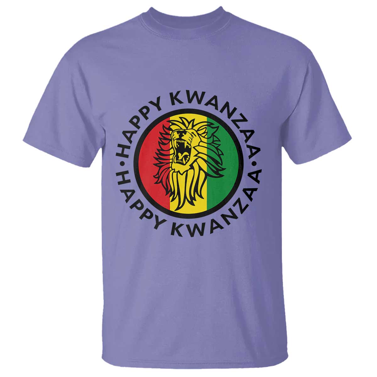 Happy Kwanzaa King Lion Of Africa Heritage Gift T Shirt TS12 Violet Print Your Wear