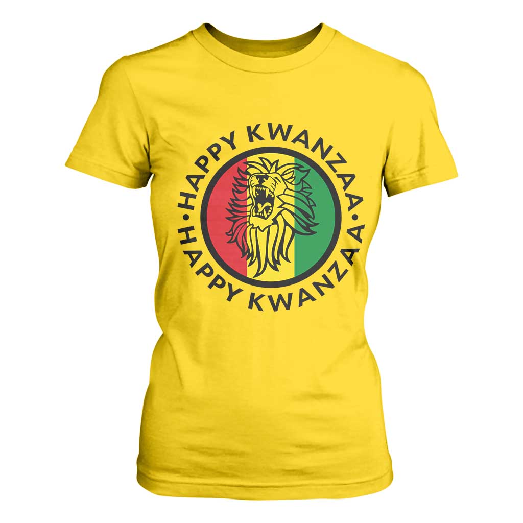 Happy Kwanzaa King Lion Of Africa Heritage Gift T Shirt For Women TS12 Daisy Print Your Wear
