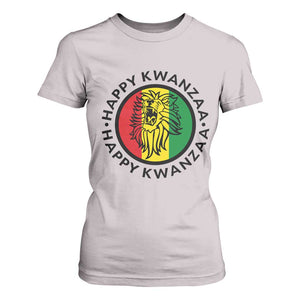 Happy Kwanzaa King Lion Of Africa Heritage Gift T Shirt For Women TS12 Ice Gray Print Your Wear