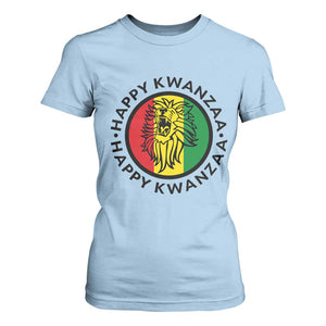 Happy Kwanzaa King Lion Of Africa Heritage Gift T Shirt For Women TS12 Light Blue Print Your Wear