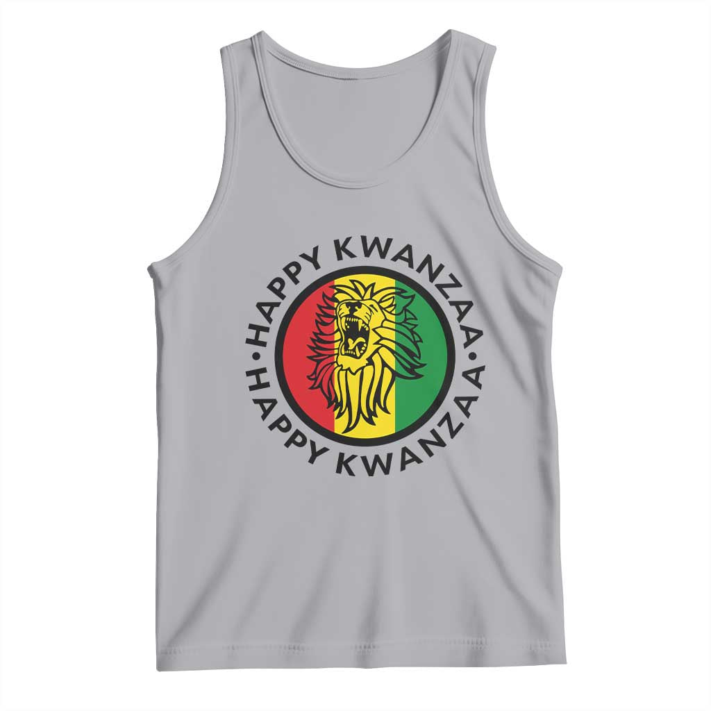 Happy Kwanzaa King Lion Of Africa Heritage Gift Tank Top TS12 Athletic Heather Print Your Wear