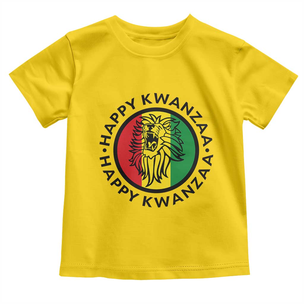 Happy Kwanzaa King Lion Of Africa Heritage Gift Toddler T Shirt TS12 Daisy Print Your Wear