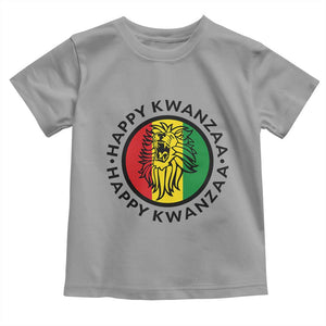 Happy Kwanzaa King Lion Of Africa Heritage Gift Toddler T Shirt TS12 Sport Gray Print Your Wear