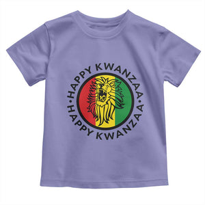 Happy Kwanzaa King Lion Of Africa Heritage Gift Toddler T Shirt TS12 Violet Print Your Wear