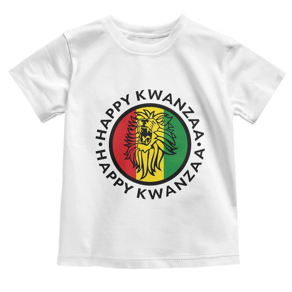 Happy Kwanzaa King Lion Of Africa Heritage Gift Toddler T Shirt TS12 White Print Your Wear