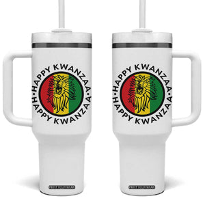 Happy Kwanzaa King Lion Of Africa Heritage Gift Tumbler With Handle TS12 One Size: 40 oz White Print Your Wear