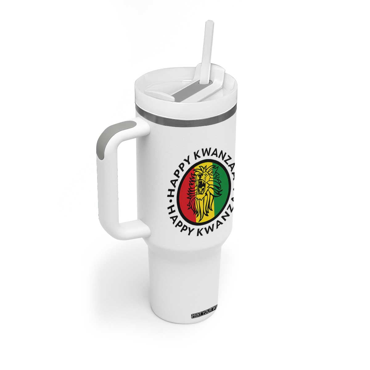 Happy Kwanzaa King Lion Of Africa Heritage Gift Tumbler With Handle TS12 Print Your Wear