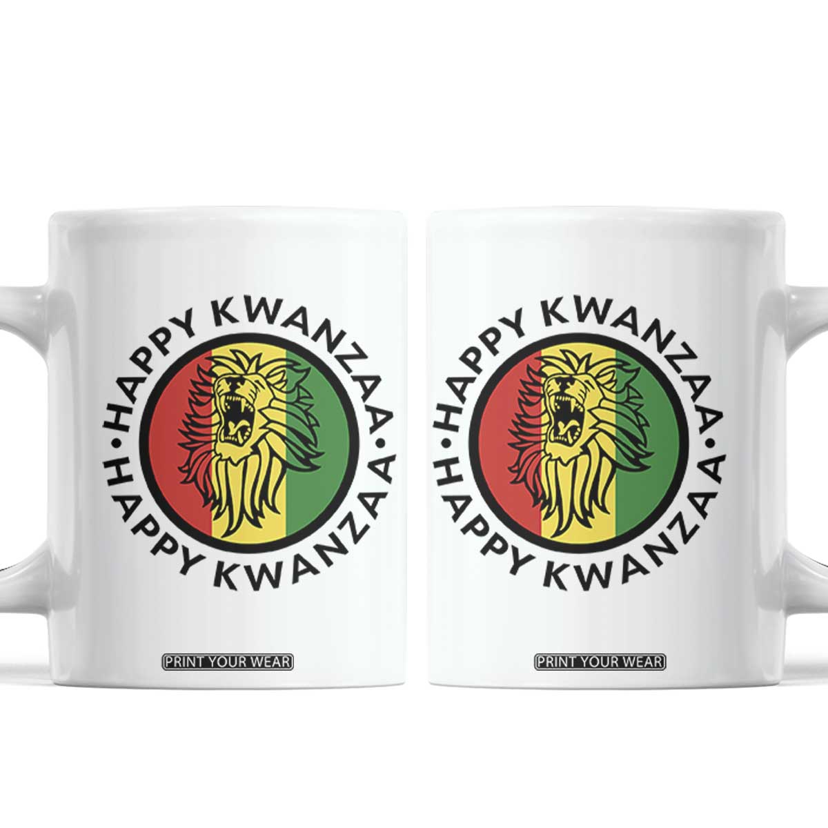 Happy Kwanzaa King Lion Of Africa Heritage Gift Coffee Mug TS12 White Print Your Wear