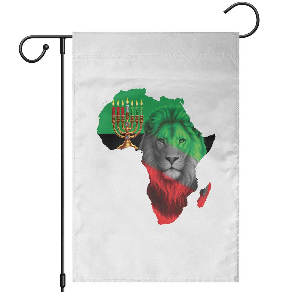 Happy Kwanzaa Lion Garden Flag African Heritage Pride Gift For Men TS12 White Print Your Wear