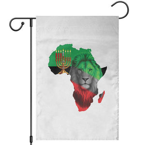Happy Kwanzaa Lion Garden Flag African Heritage Pride Gift For Men TS12 White Print Your Wear