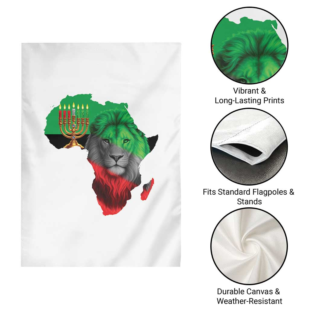 Happy Kwanzaa Lion Garden Flag African Heritage Pride Gift For Men TS12 Print Your Wear