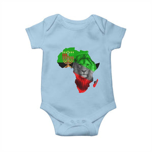 Happy Kwanzaa Lion Baby Onesie African Heritage Pride Gift For Men TS12 Light Blue Print Your Wear